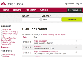 DrupalJobs responsively relaunches on Recruiter RC1 and Omega 4