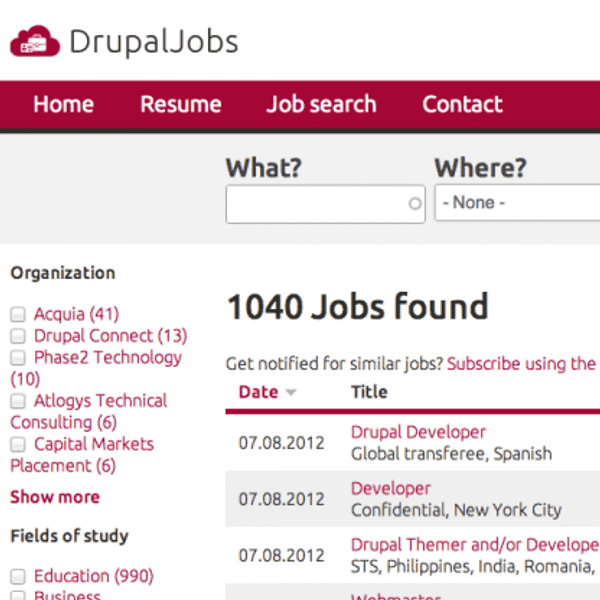 DrupalJobs responsively relaunches on Recruiter RC1 and Omega 4